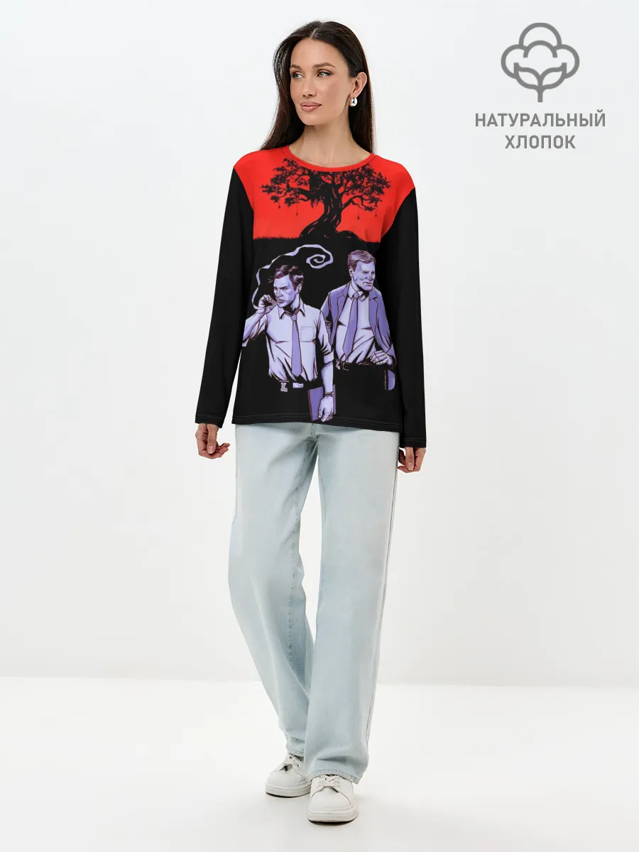 Лонгслив женский. Хлопок / True Detective
