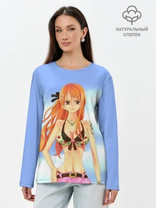 Лонгслив женский. Хлопок / Рыжая Нами