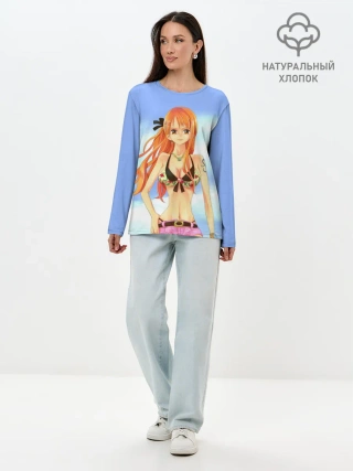 Лонгслив женский. Хлопок / Рыжая Нами