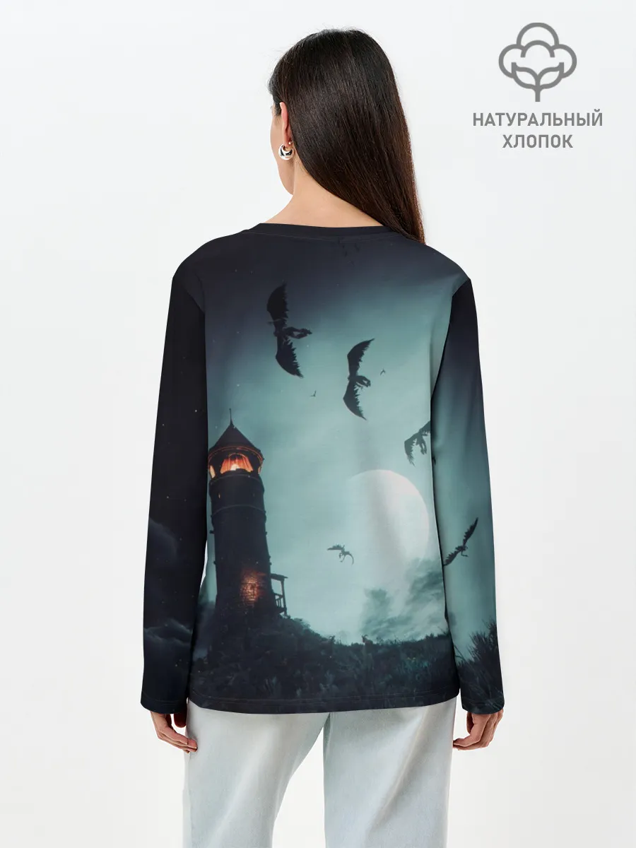 Лонгслив женский. Хлопок / ВЕДЬМАК