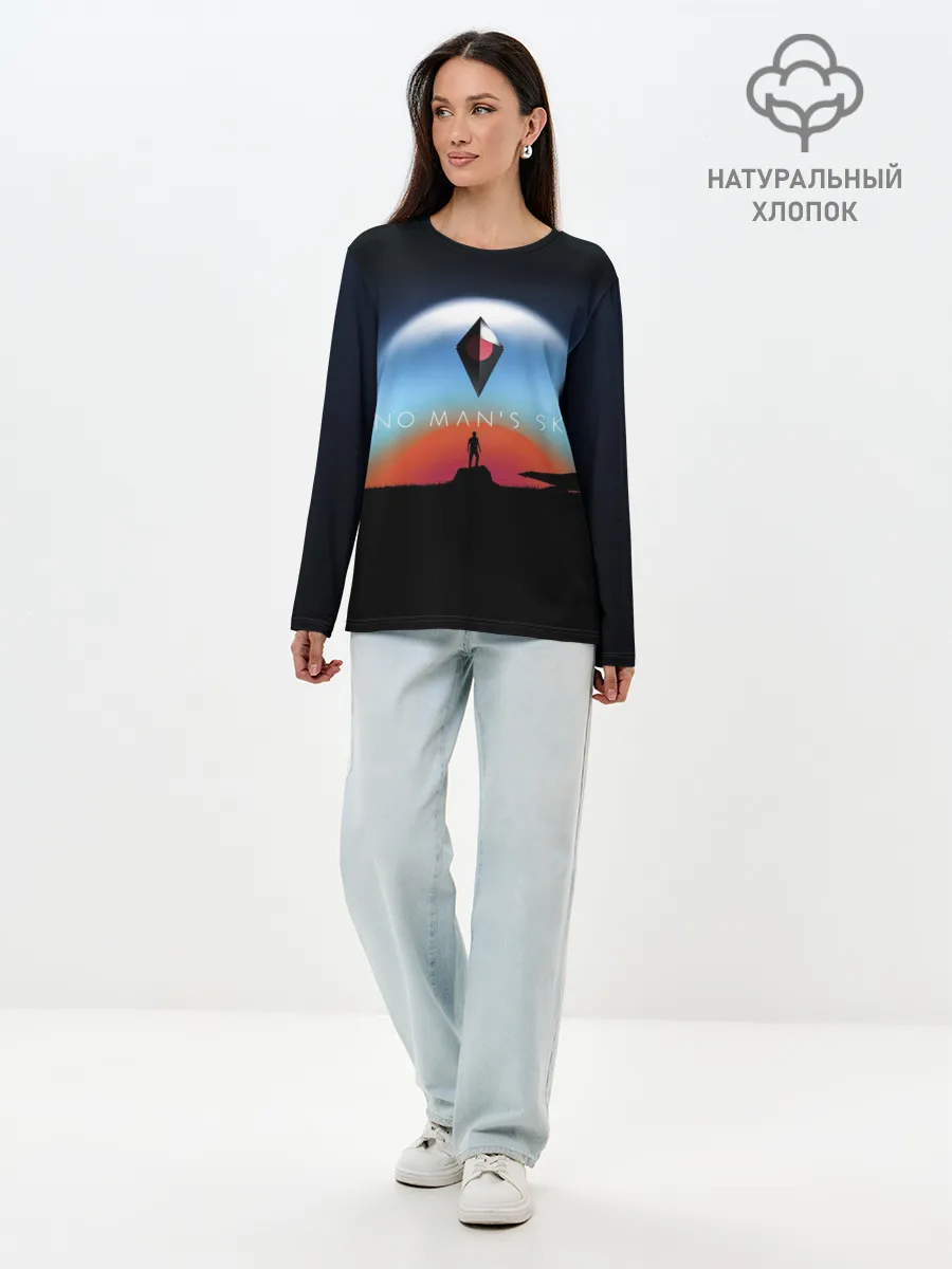 Лонгслив женский. Хлопок / No Man’s Sky. Next