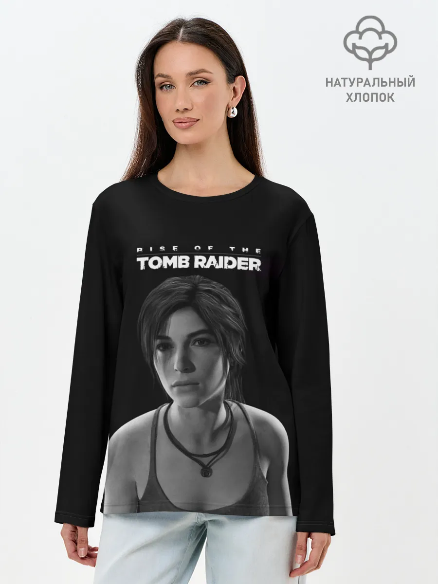 Лонгслив женский. Хлопок / Rise if The Tomb Raider