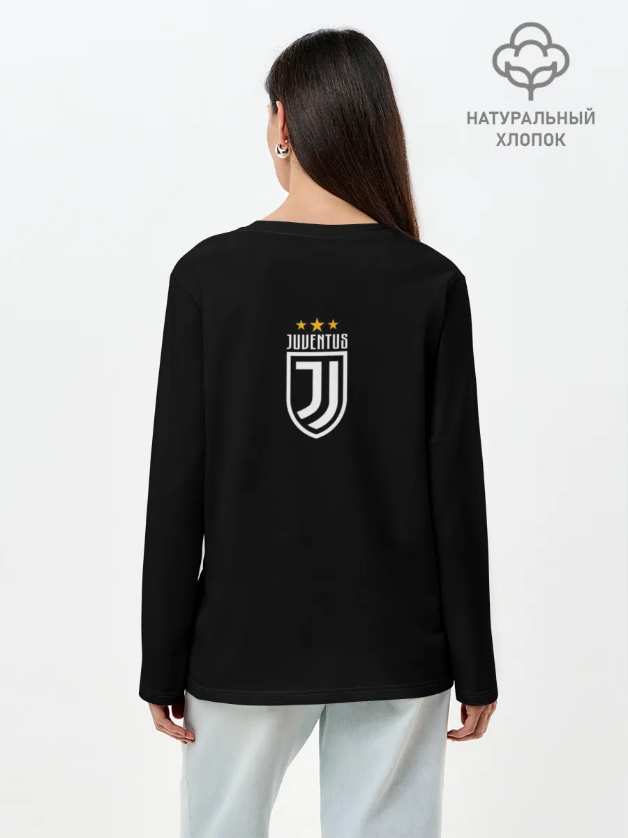 Лонгслив женский. Хлопок / Cristiano Ronaldo. Juventus