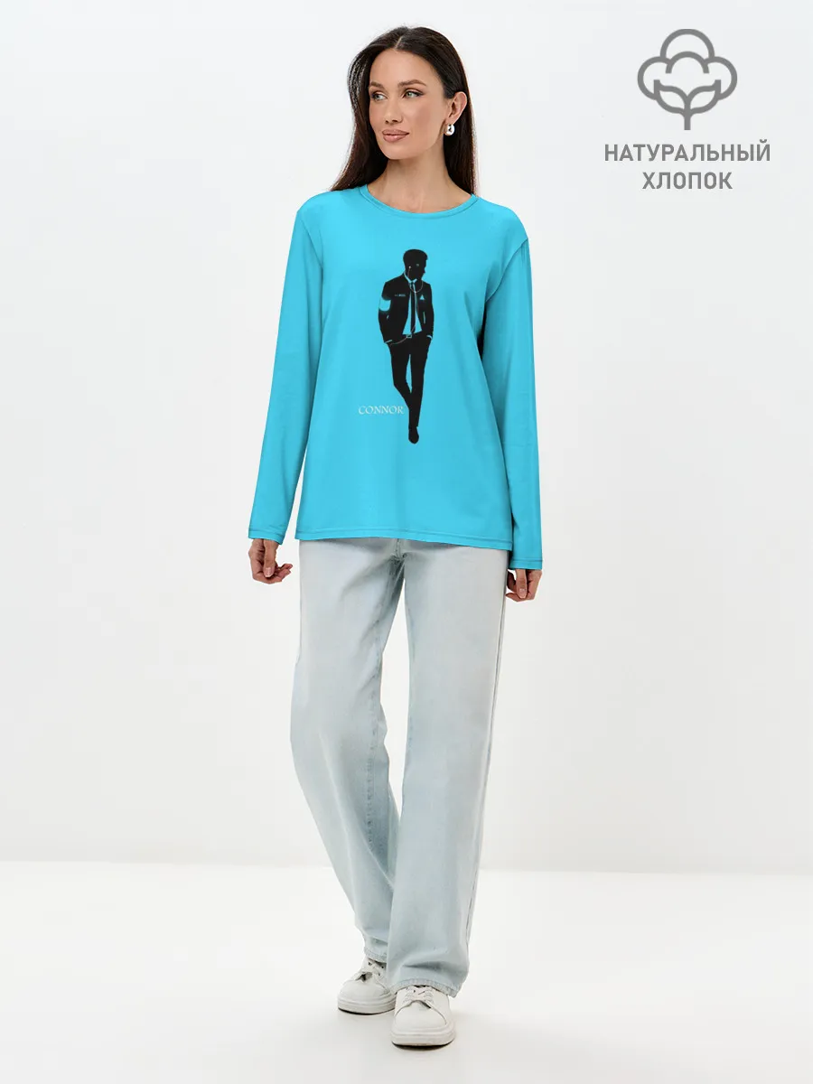 Лонгслив женский. Хлопок / Connor. Detroit: Become Human