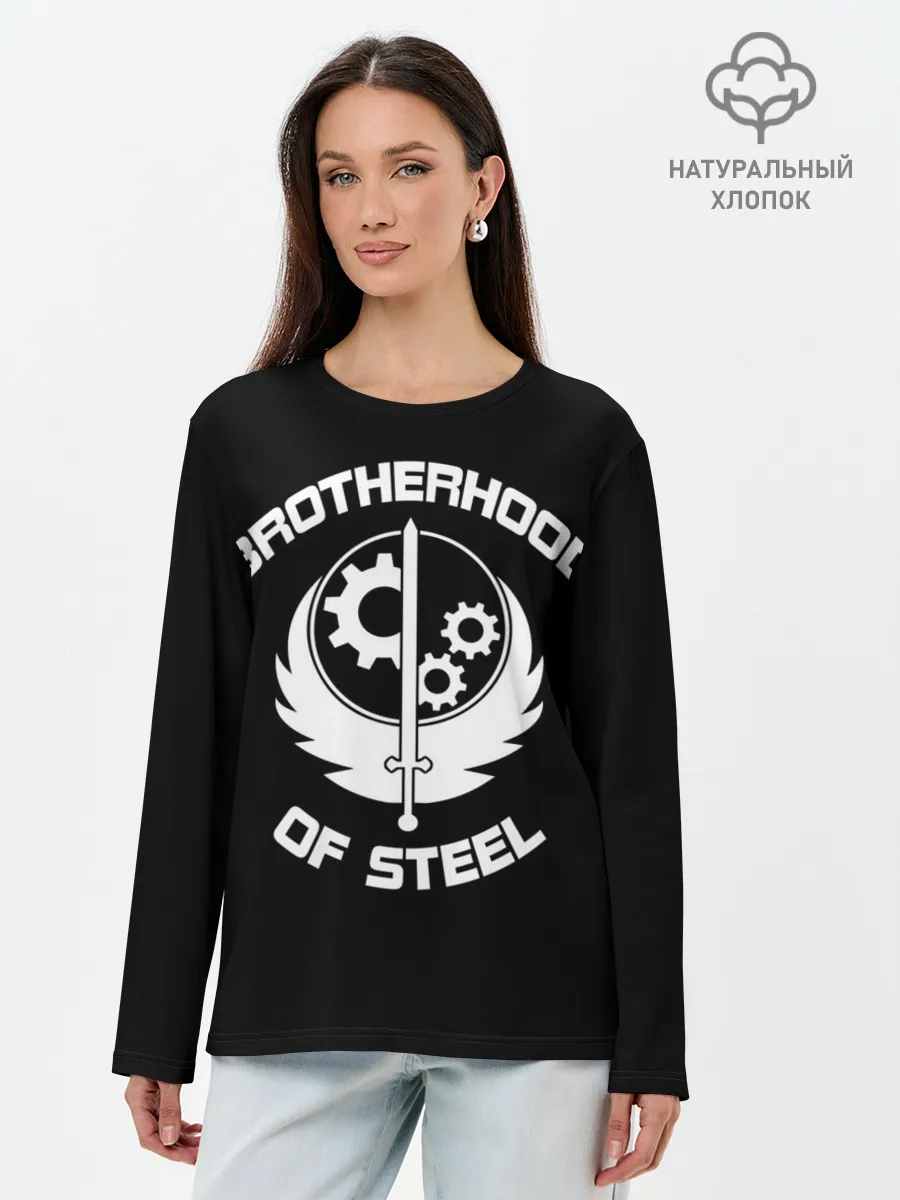 Лонгслив женский. Хлопок / БРАТСТВО СТАЛИ