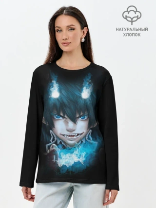 Лонгслив женский. Хлопок / Рин Окумура