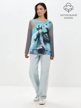 Лонгслив женский. Хлопок / Rin Okumura