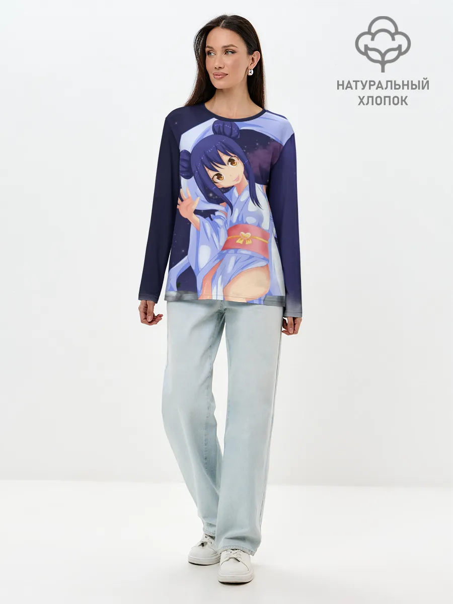 Лонгслив женский. Хлопок / Fairy Tail Wendy