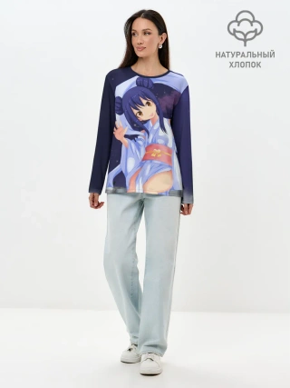Лонгслив женский. Хлопок / Fairy Tail Wendy
