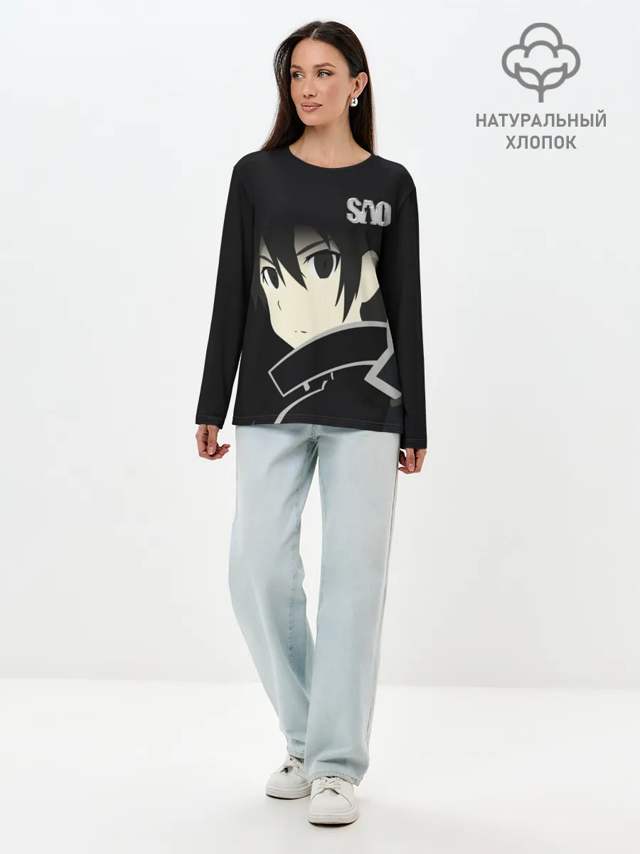 Лонгслив женский. Хлопок / SAO.