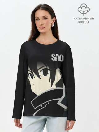 Лонгслив женский. Хлопок / SAO.