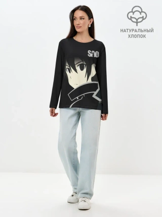 Лонгслив женский. Хлопок / SAO.