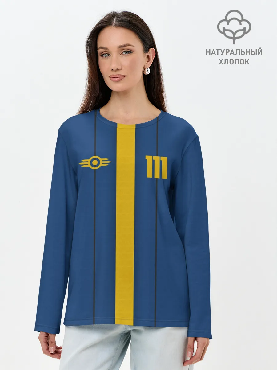 Лонгслив женский. Хлопок / FALLOUT VAULT 111