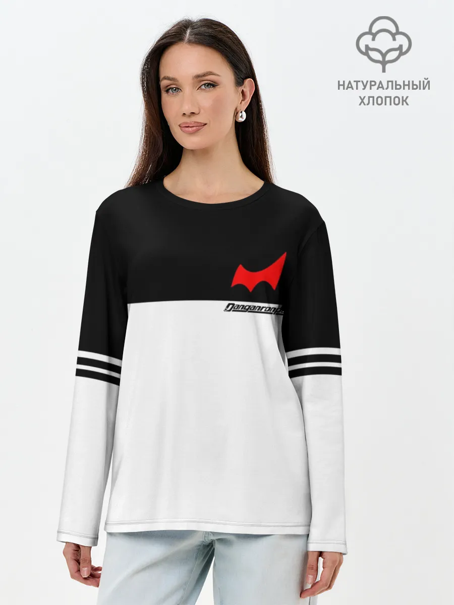 Лонгслив женский. Хлопок / MONOKUMA SCHOOL ФОРМА