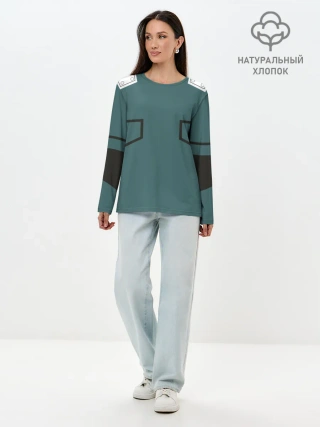 Лонгслив женский. Хлопок / боевой костюм