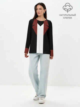 Лонгслив женский. Хлопок / DMC 5 DANTE