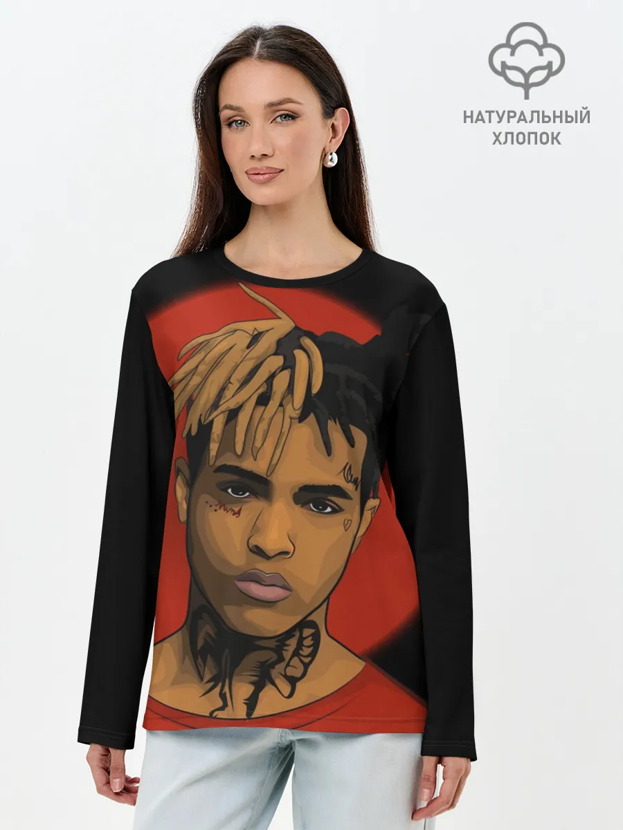 Лонгслив женский. Хлопок / XXXTentacion