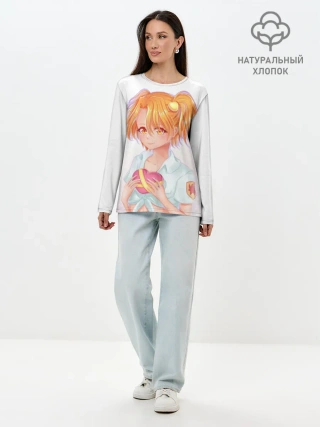 Лонгслив женский. Хлопок / Бесконечное лето