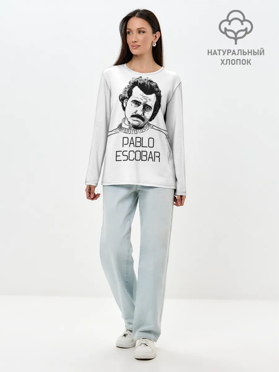 Лонгслив женский. Хлопок / Pablo Escobar