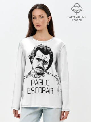 Лонгслив женский. Хлопок / Pablo Escobar
