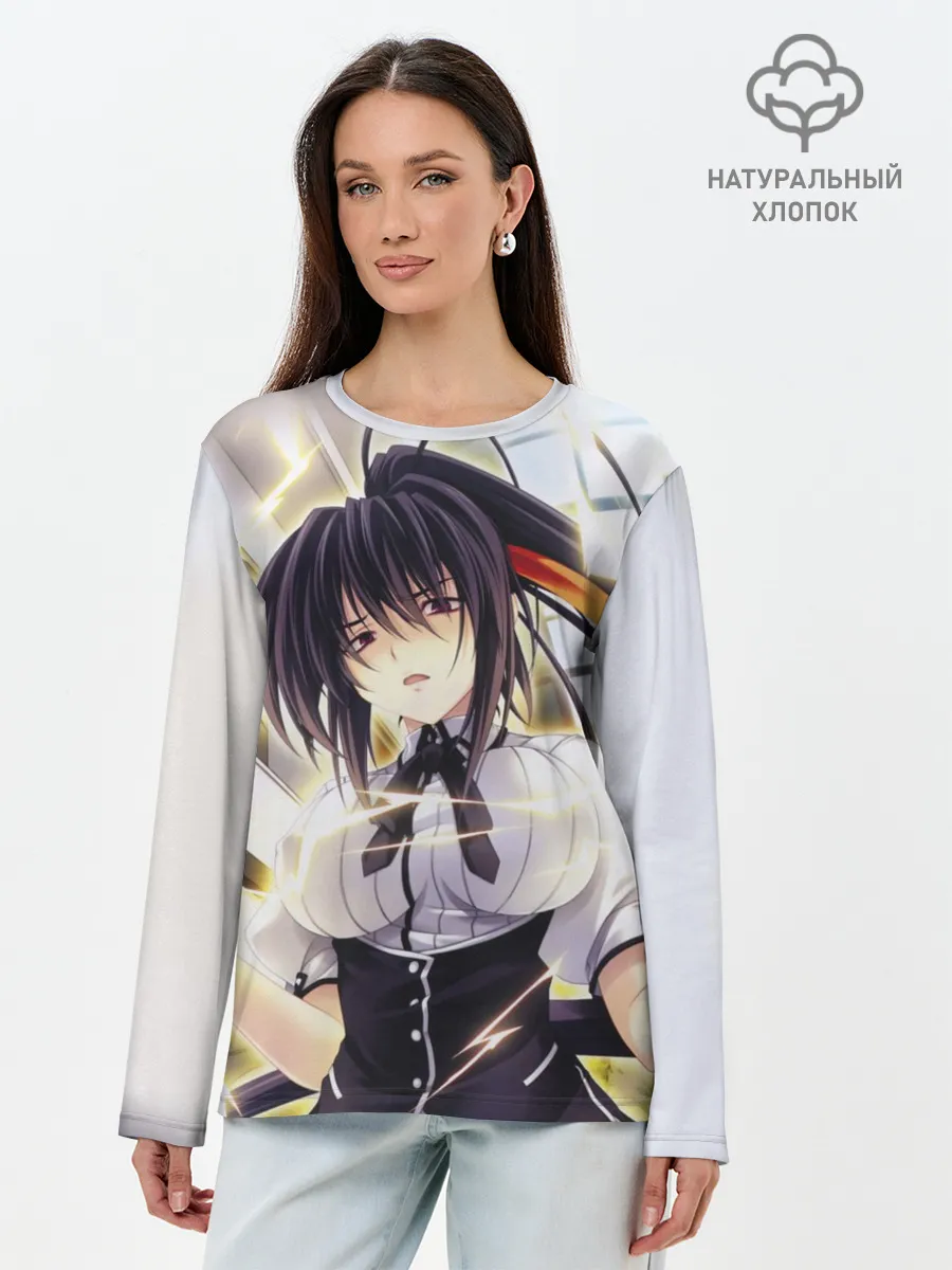 Лонгслив женский. Хлопок / Акено Химеджима