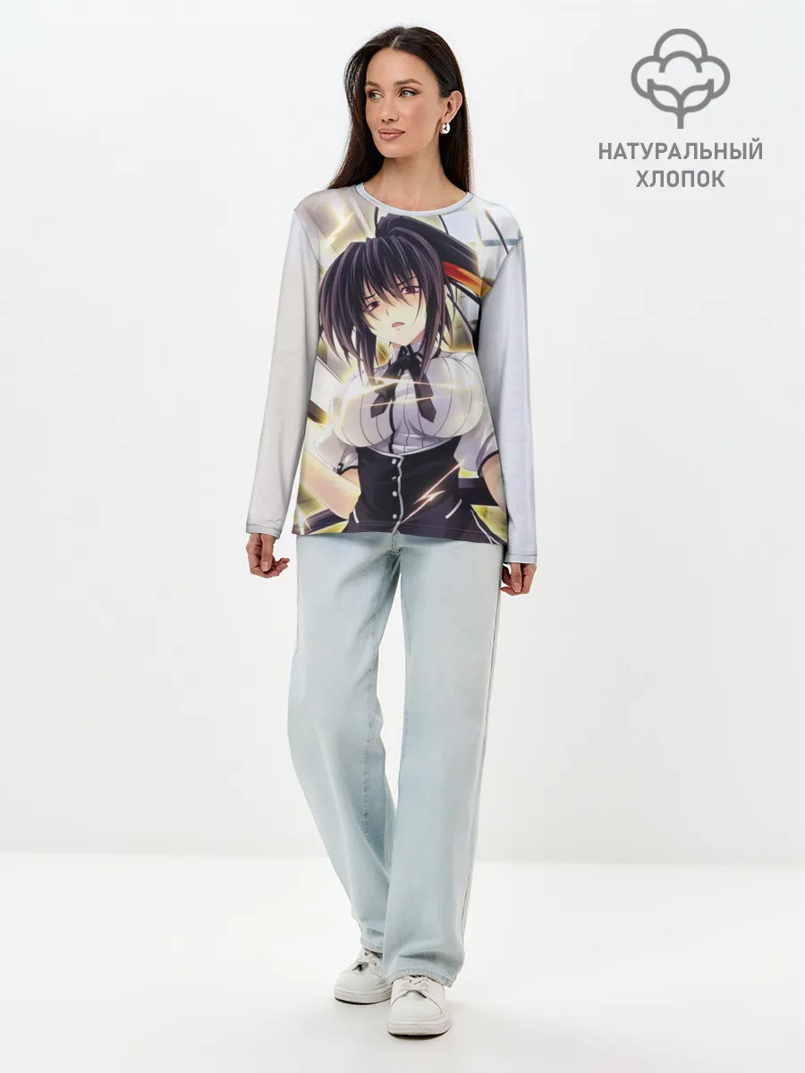 Лонгслив женский. Хлопок / Акено Химеджима