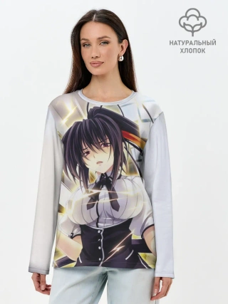 Лонгслив женский. Хлопок / Акено Химеджима