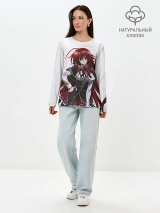 Лонгслив женский. Хлопок / Риас Гремори