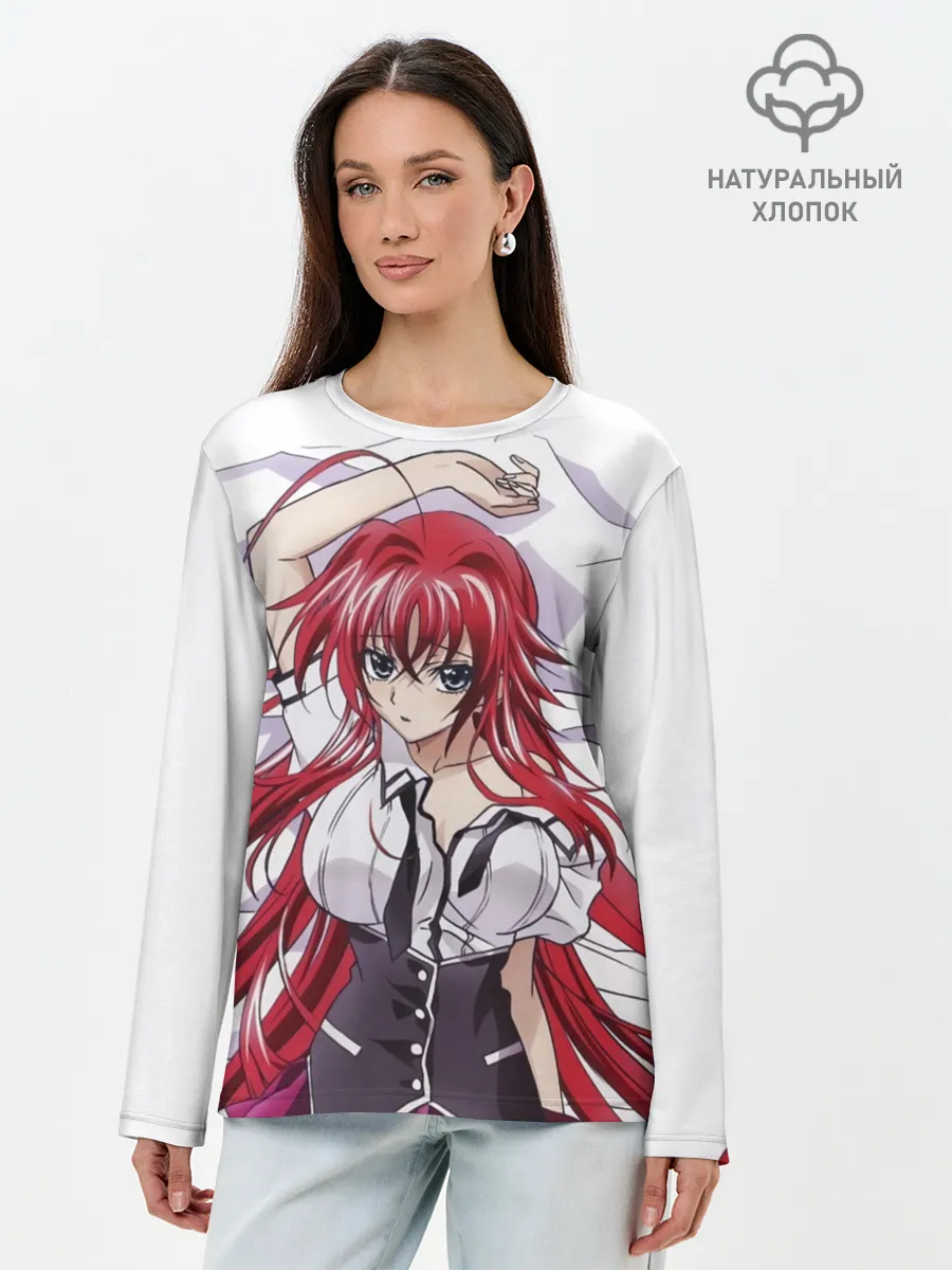 Лонгслив женский. Хлопок / Риас Гремори