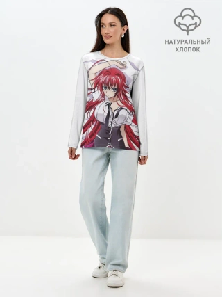 Лонгслив женский. Хлопок / Риас Гремори