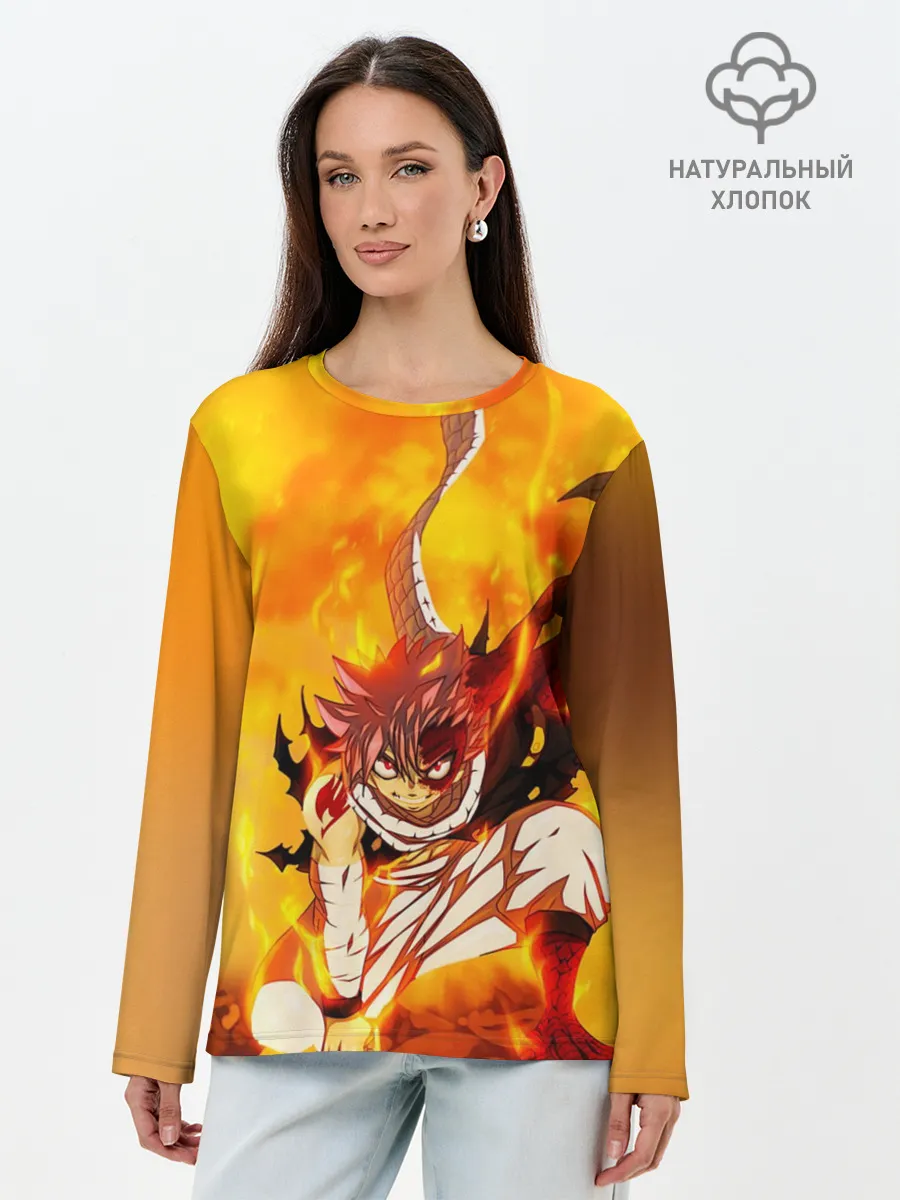 Лонгслив женский. Хлопок / Битва Гацу