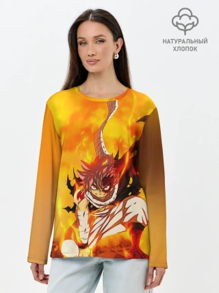 Лонгслив женский. Хлопок / Битва Гацу