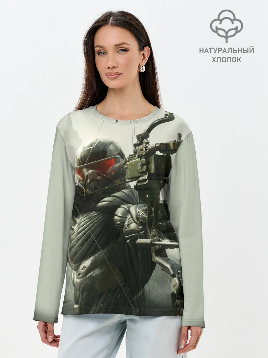 Лонгслив женский. Хлопок / Crysis