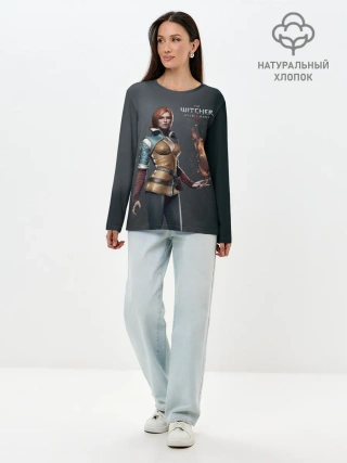 Лонгслив женский. Хлопок / The Witcher 3
