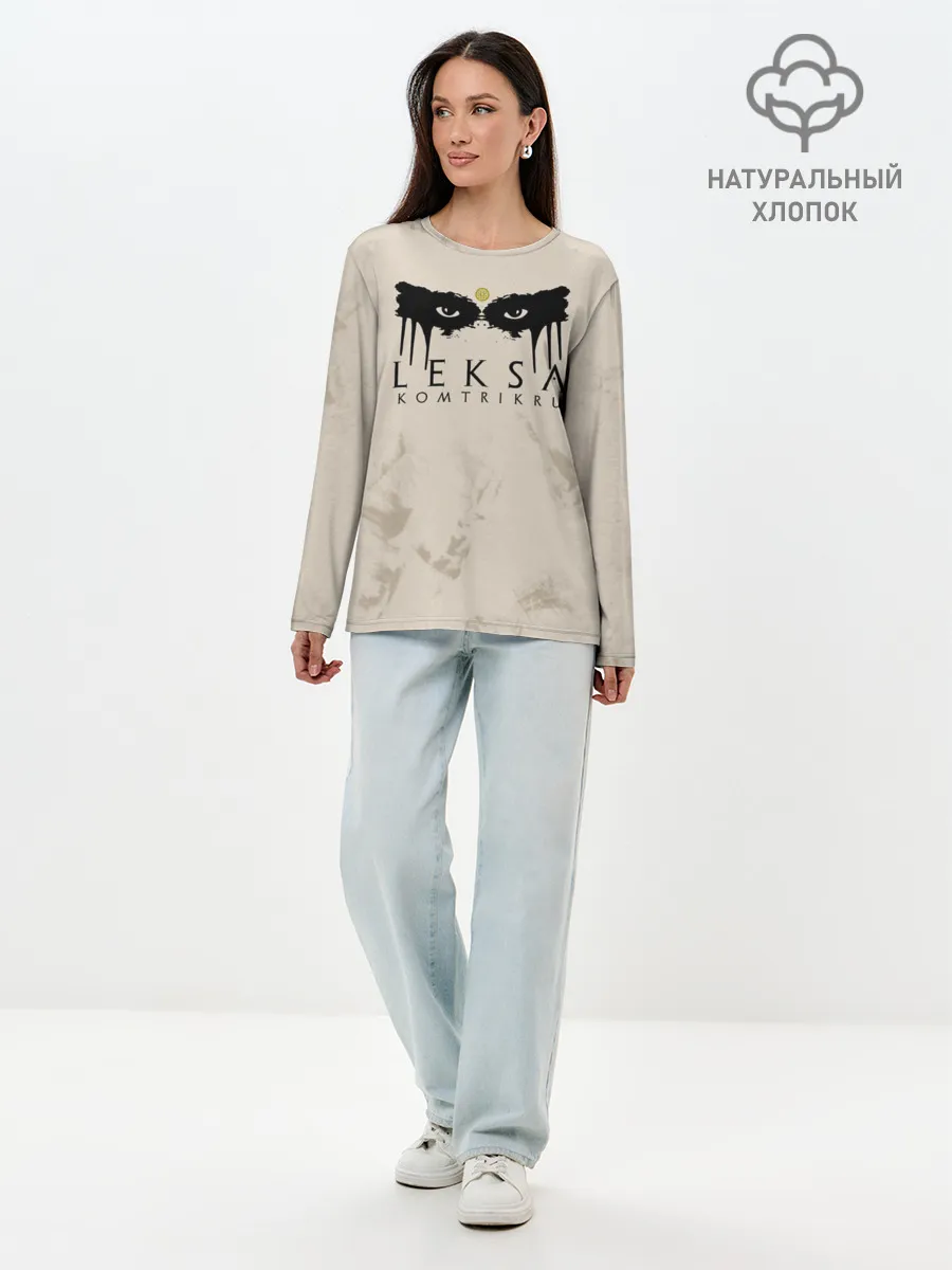 Лонгслив женский. Хлопок / Leksa