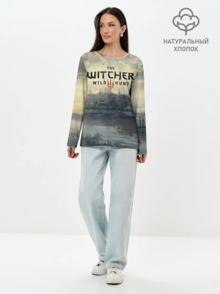 Лонгслив женский. Хлопок / The Witcher 3: Wild Hunt