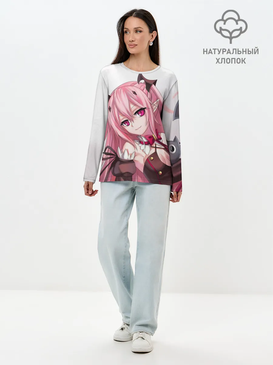 Лонгслив женский. Хлопок / Крул Цепеш