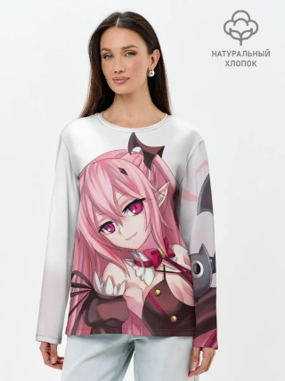 Лонгслив женский. Хлопок / Крул Цепеш