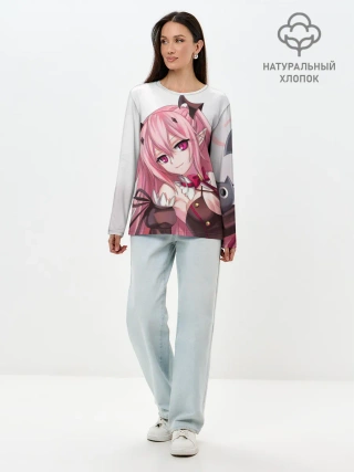 Лонгслив женский. Хлопок / Крул Цепеш