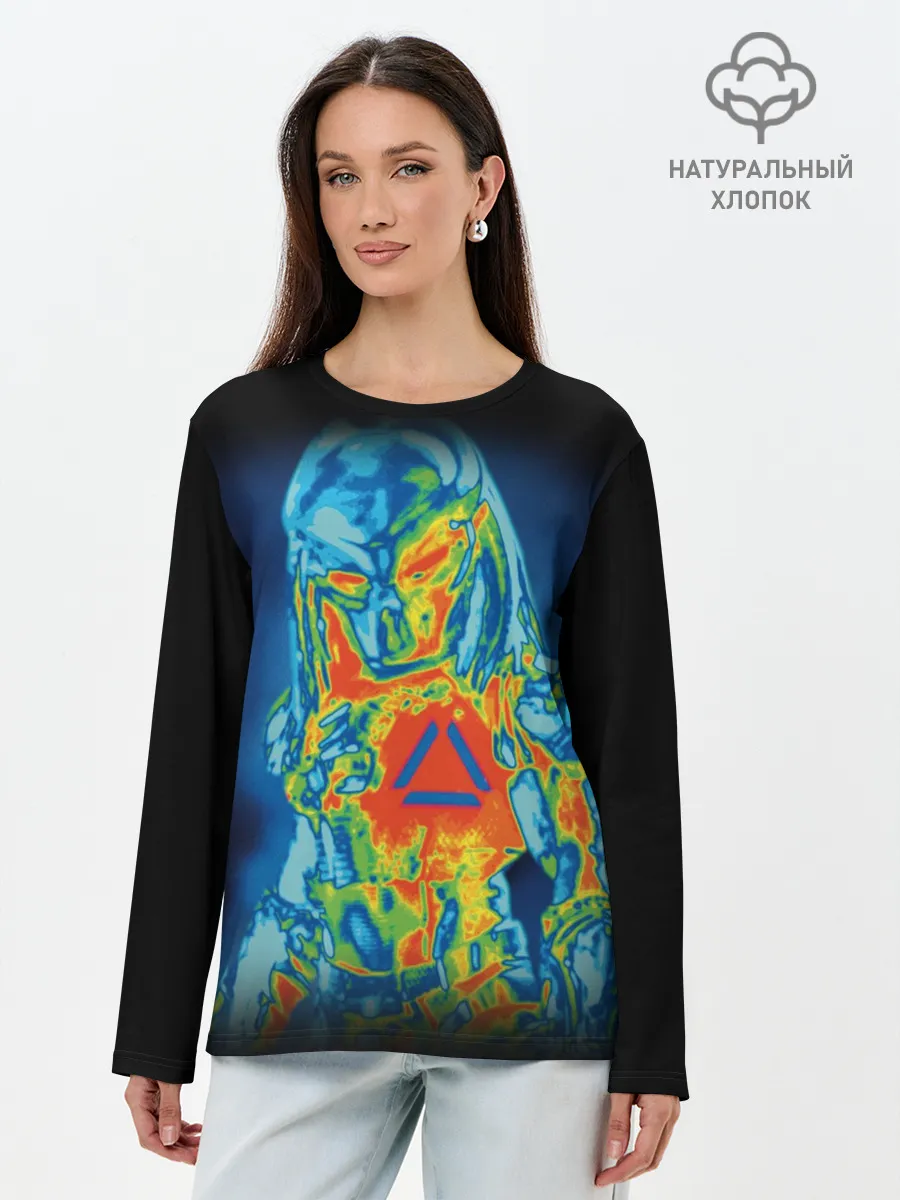 Лонгслив женский. Хлопок / PREDATOR | ХИЩНИК