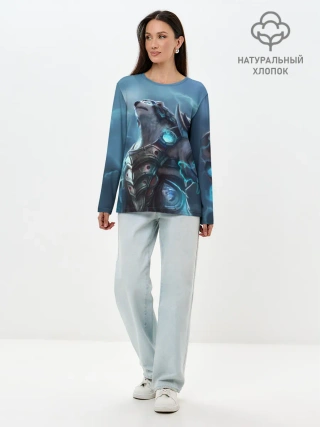Лонгслив женский. Хлопок / Северный король