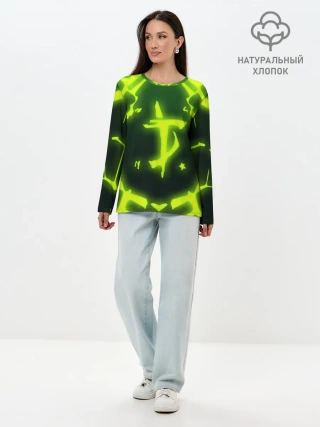 Лонгслив женский. Хлопок / DOOM ГОРНИЛО | ДУМ