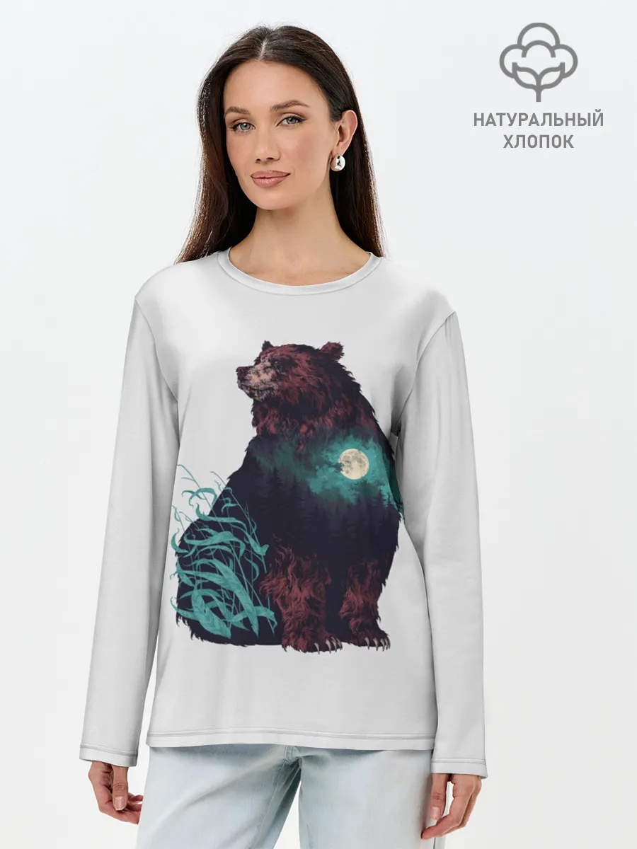 Лонгслив женский. Хлопок / Дух природы