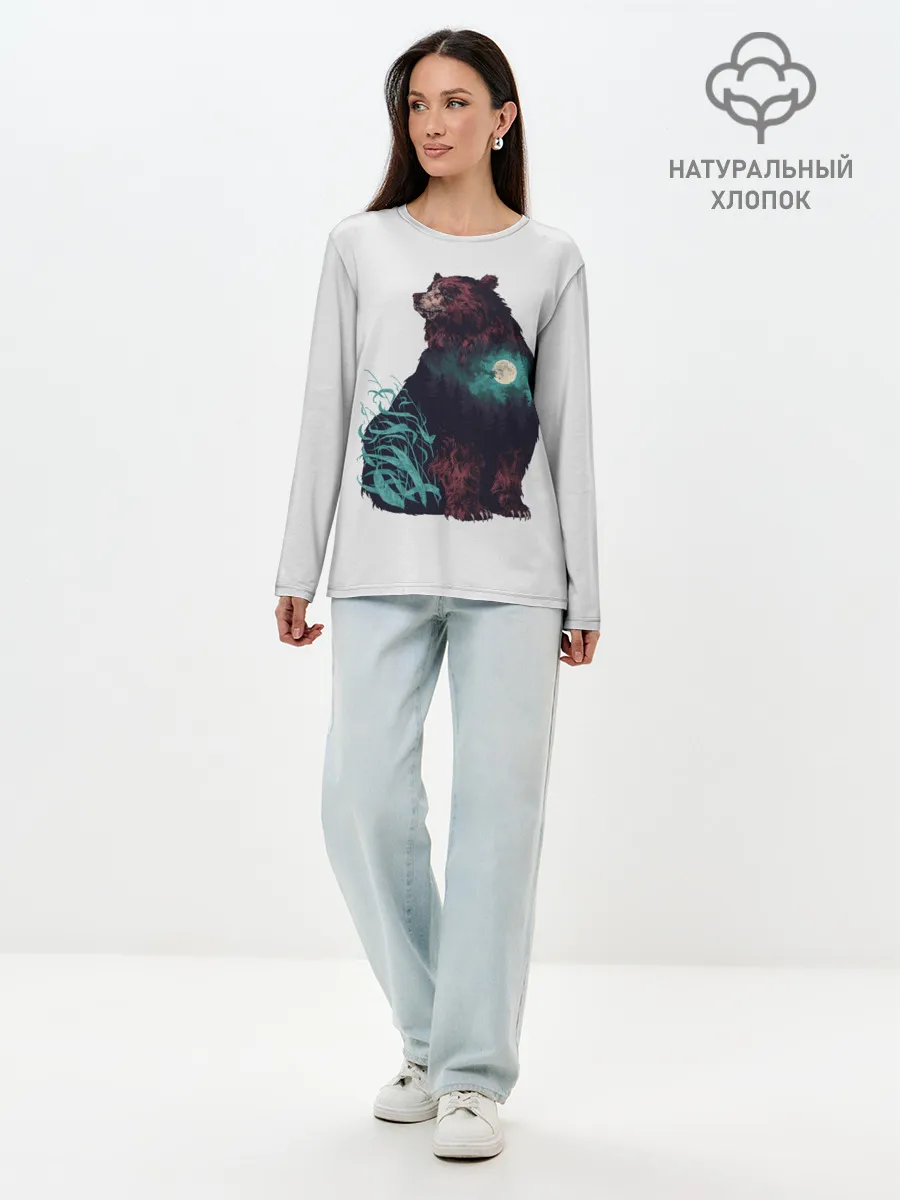 Лонгслив женский. Хлопок / Дух природы
