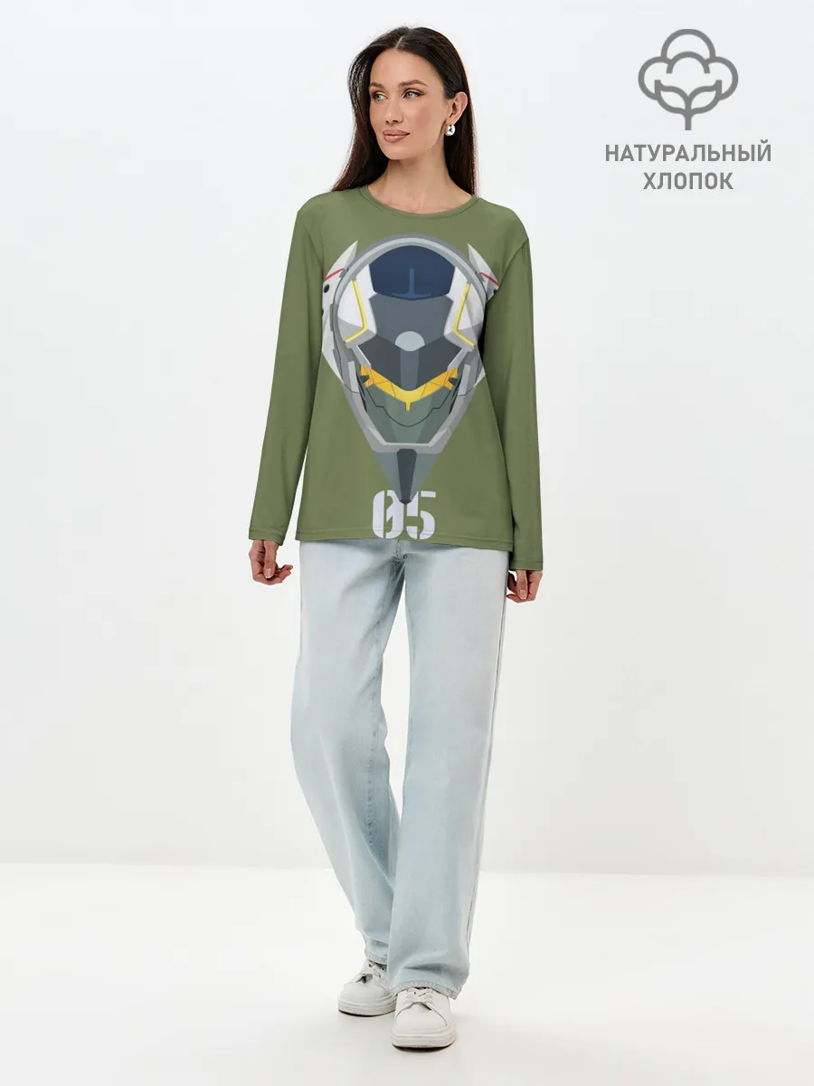 Лонгслив женский. Хлопок / Евангелион