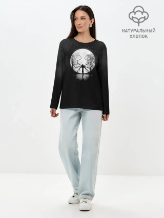 Лонгслив женский. Хлопок / Слендермен