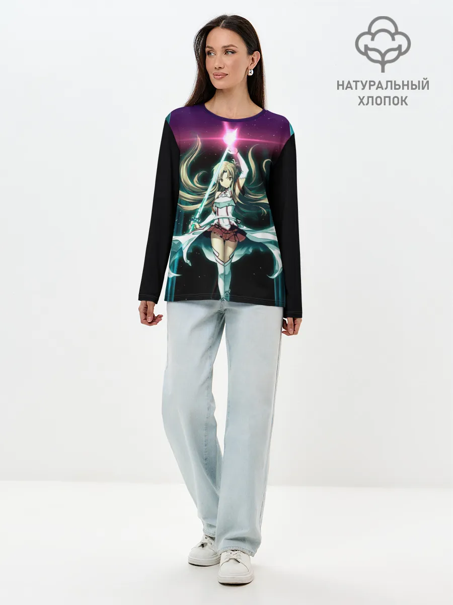 Лонгслив женский. Хлопок / Yuuki Asuna