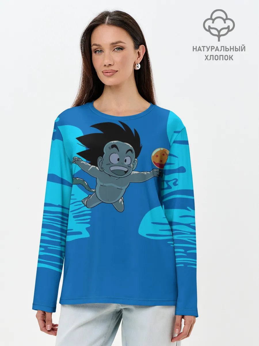Лонгслив женский. Хлопок / Smells Like Dragon Balls