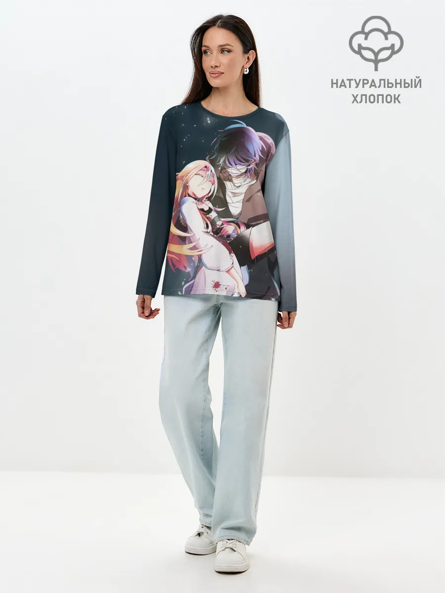 Лонгслив женский. Хлопок / Death art