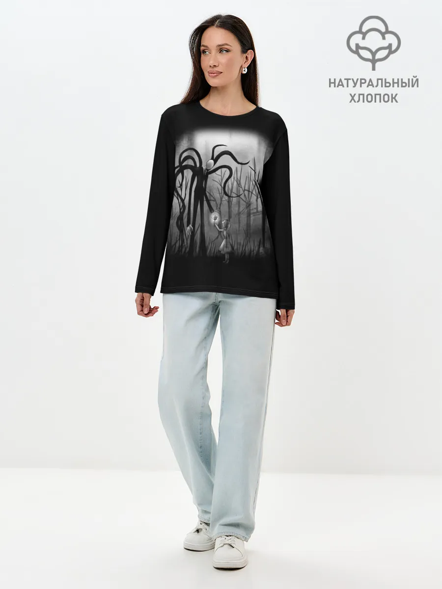 Лонгслив женский. Хлопок / Slenderman